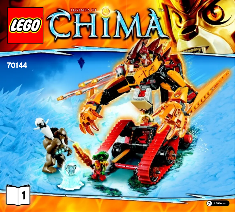 Page 1 de la notice Manuel utilisateur Lego Chima 70144