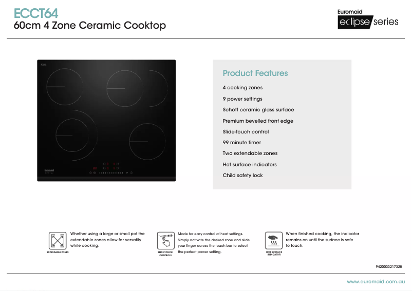 Image de la première page du manuel de l'appareil ECCT64