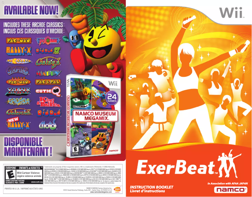 Image de la première page du manuel de l'appareil ExerBeat (Wii)