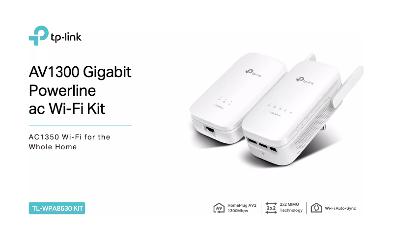 Image de la première page du manuel de l'appareil TL-WPA8630