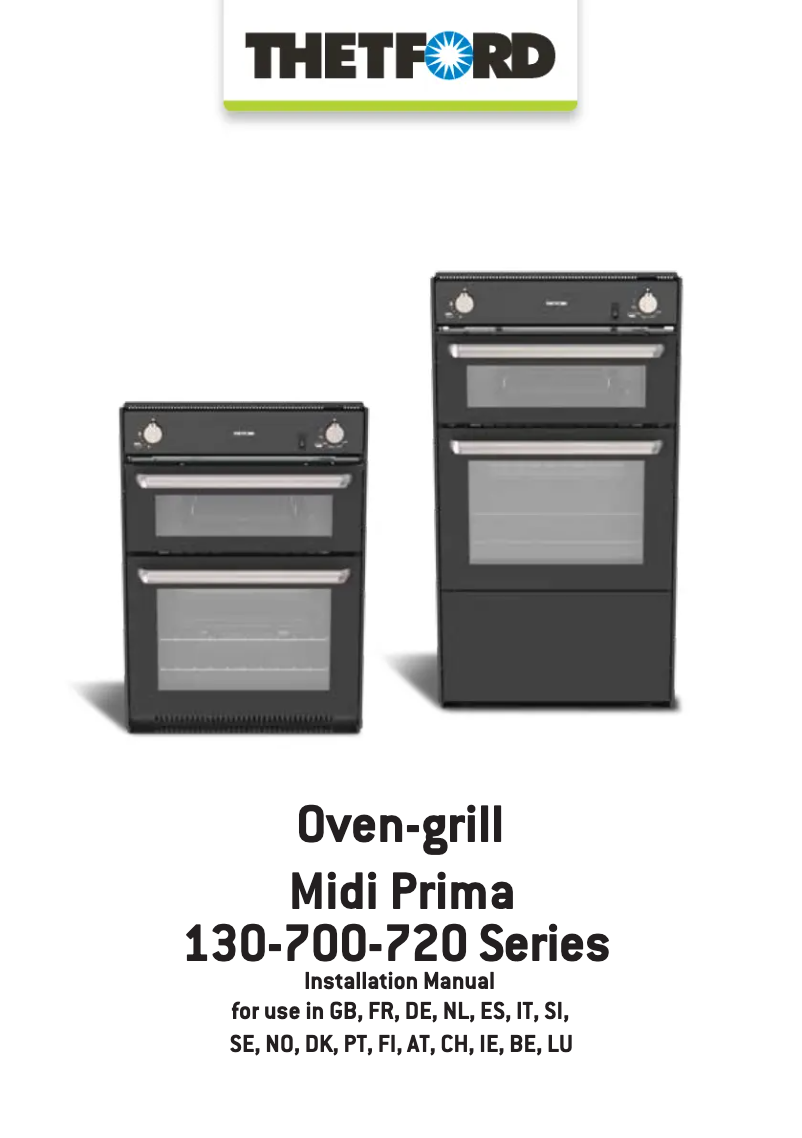 Page 1 de la notice Manuel utilisateur Thetford Midi Prima