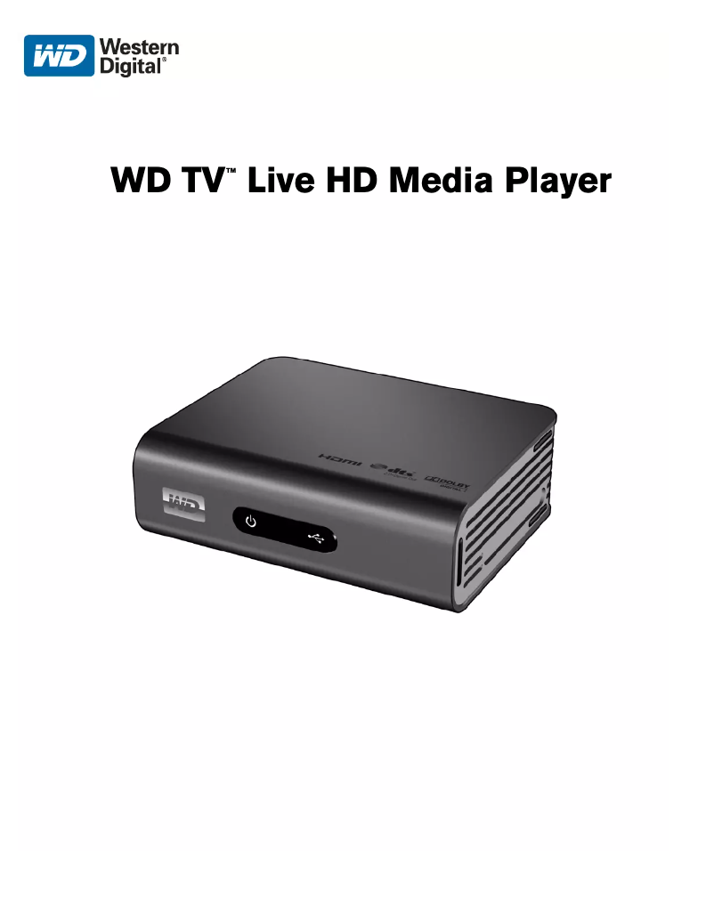 Image de la première page du manuel de l'appareil TV Live HD