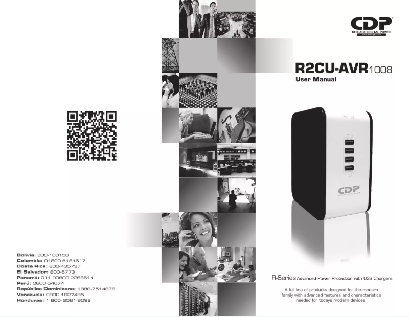 Page n°1 - Manuel utilisateur CDP R2CU-AVR1008