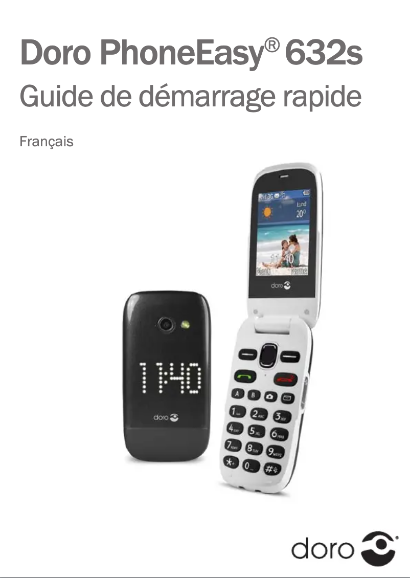 Page 1 de la notice Manuel utilisateur Doro PhoneEasy 632s