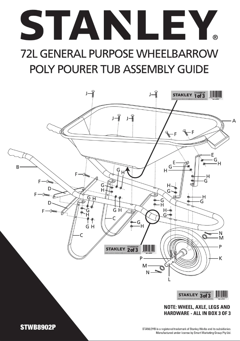 Page n°1 - Manuel utilisateur Stanley STWB8902P
