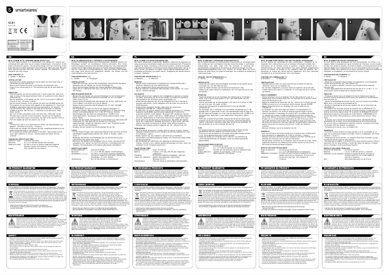 Image de la première page du manuel de l'appareil SC20