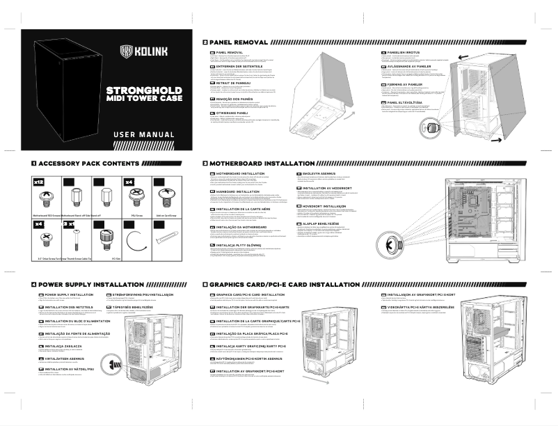 Image de la première page du manuel de l'appareil STRONGHOLD