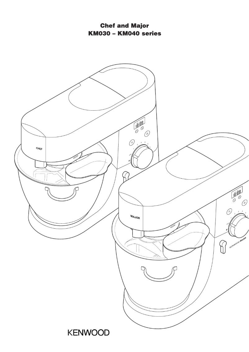 Page 1 de la notice Manuel utilisateur Kenwood KMT040