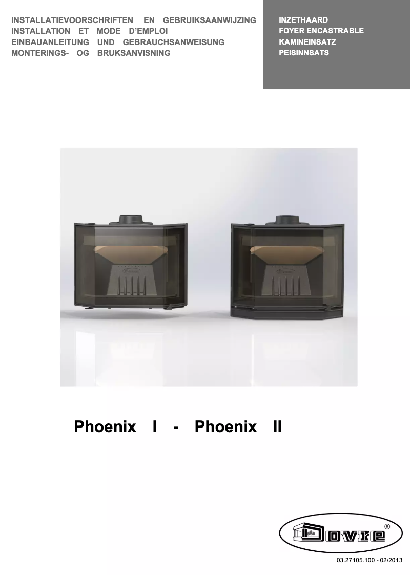 Page n°1 - Manuel utilisateur Dovre Phoenix II