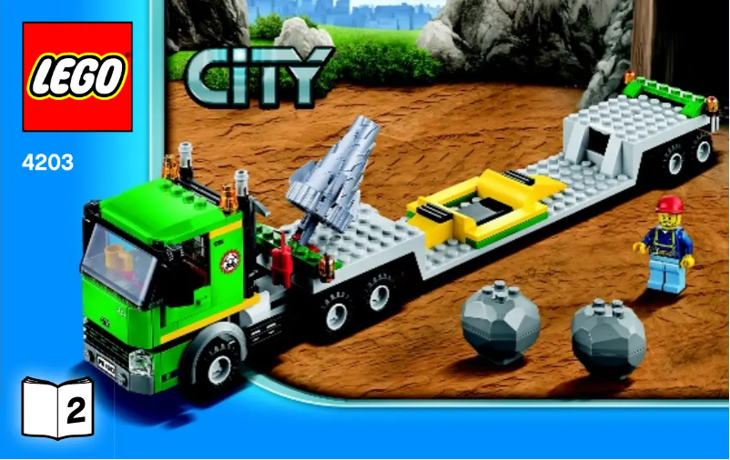 Page 1 de la notice Manuel utilisateur Lego Excavator Transport