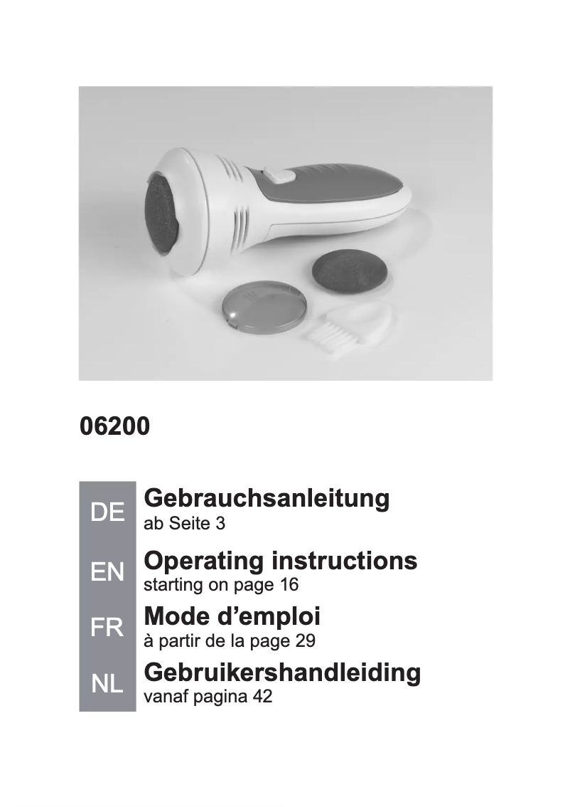 Page 1 de la notice Manuel utilisateur VitalMaxx 06200