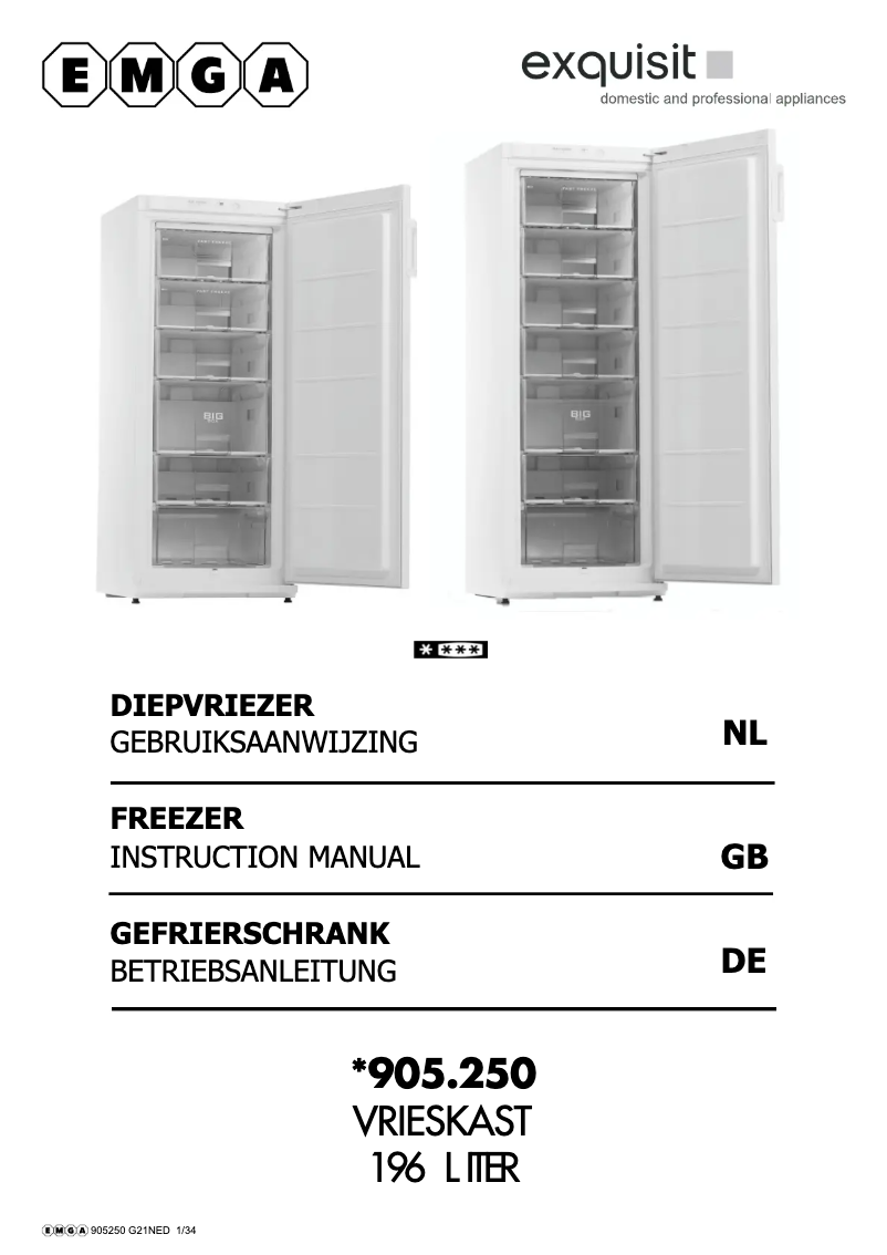 Image de la première page du manuel de l'appareil 905250