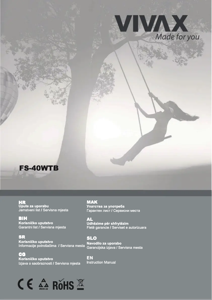 Image de la première page du manuel de l'appareil FS-40WTB