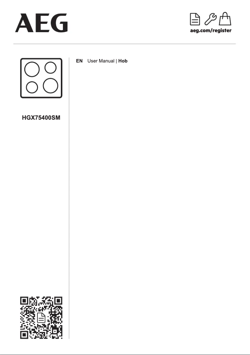 Page 1 de la notice Mode d'emploi AEG HGX75400SM