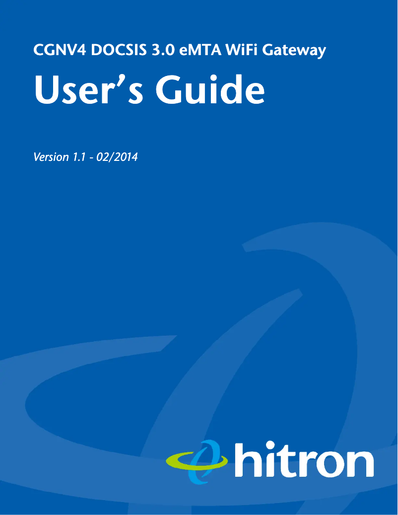 Image de la première page du manuel de l'appareil CGNV4