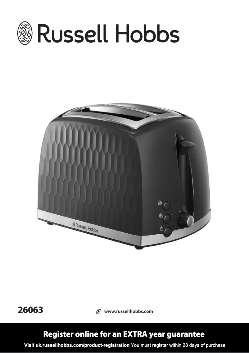 Page 1 de la notice Manuel utilisateur Russell Hobbs Honeycomb 26063