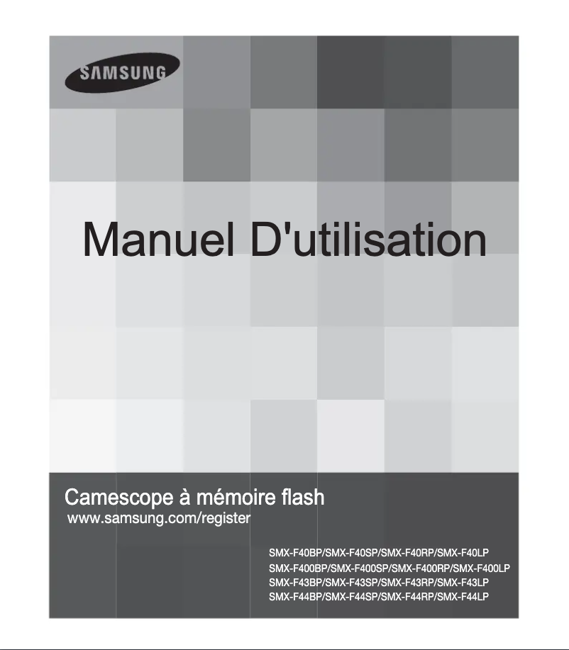 Page 1 de la notice Manuel utilisateur Samsung SMX-F43LP