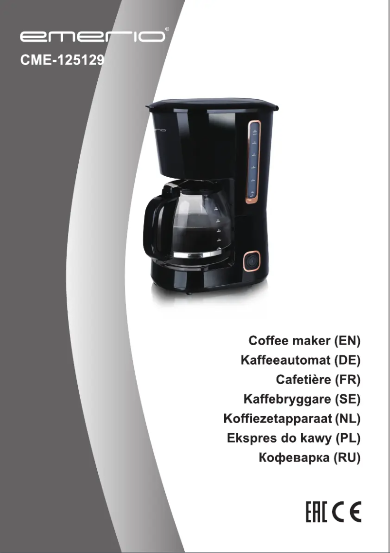 Page n°1 - Manuel utilisateur Emerio CME-125129