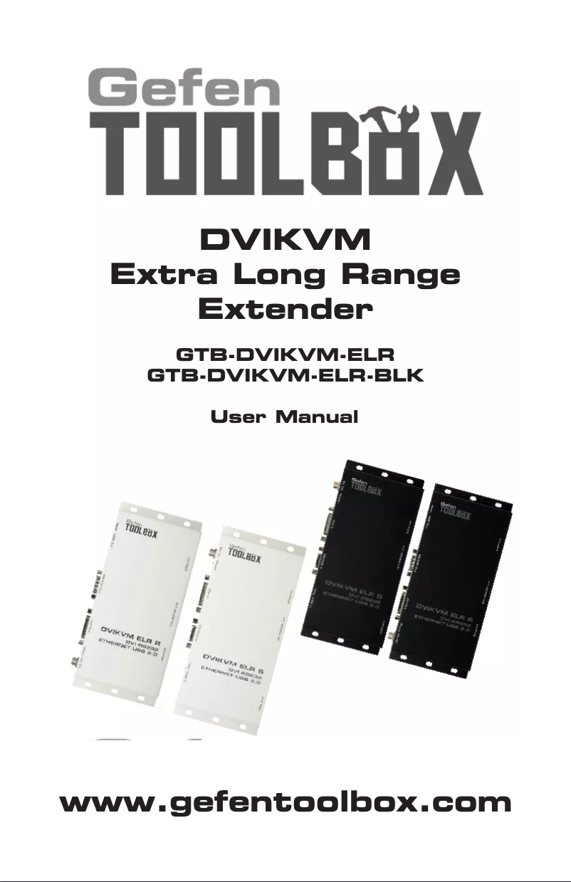 Image de la première page du manuel de l'appareil GTB-DVIKVM-ELR