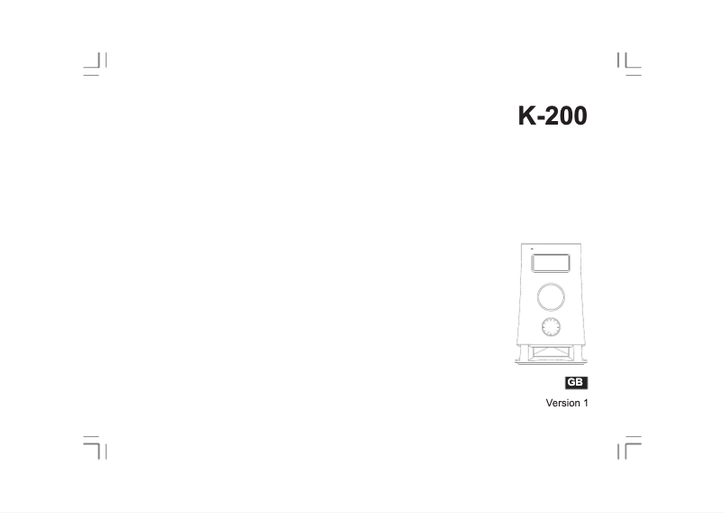 Page n°1 - Manuel utilisateur Woxter K 200