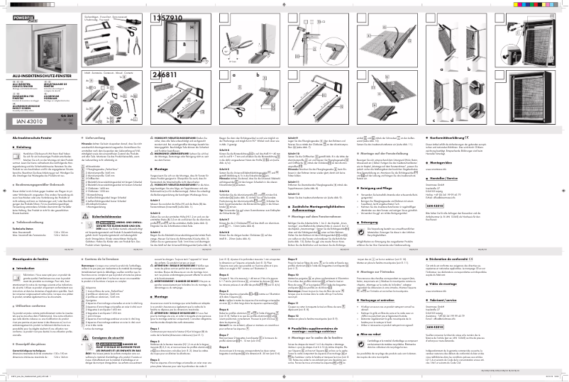 Page n°1 - Manuel utilisateur Powerfix IAN 43010