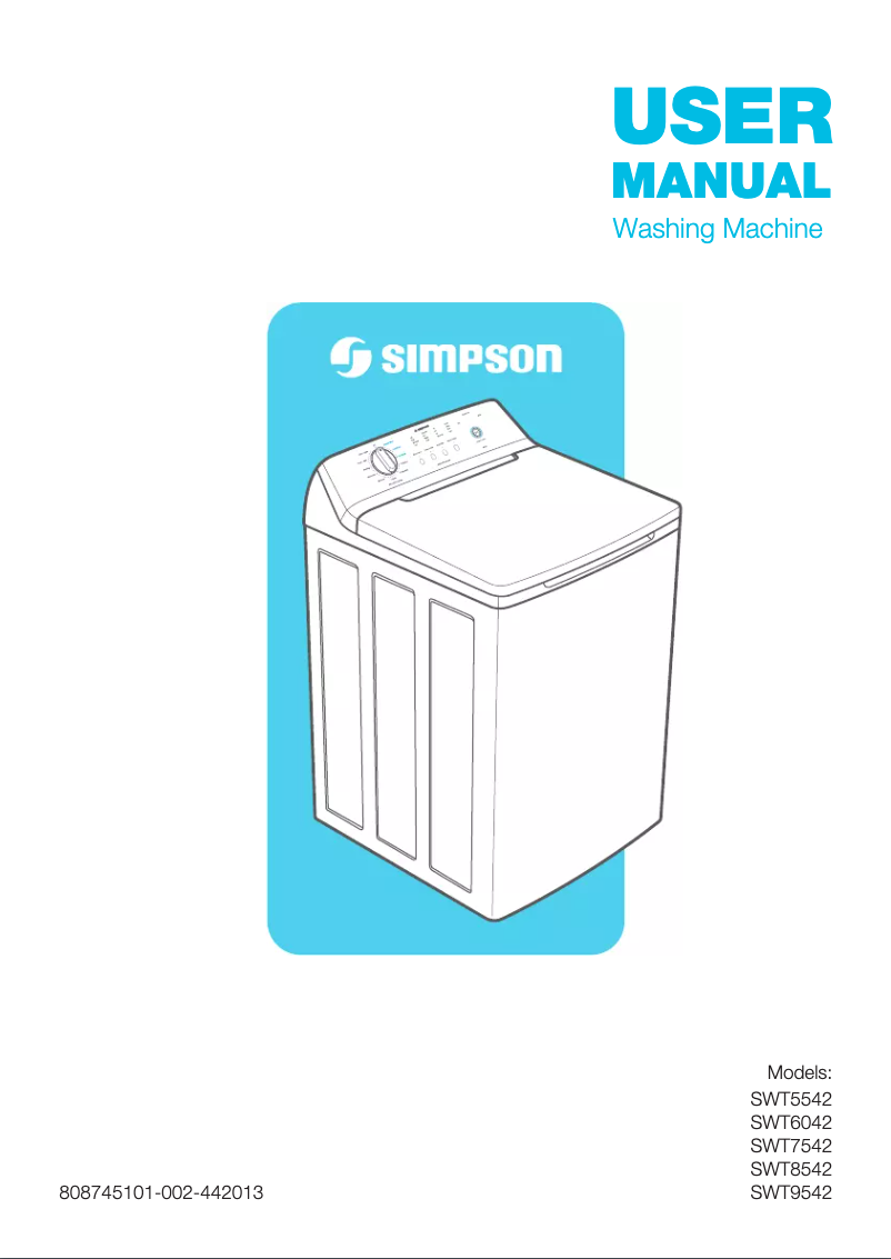 Page n°1 - Mode d'emploi Simpson SWT6042
