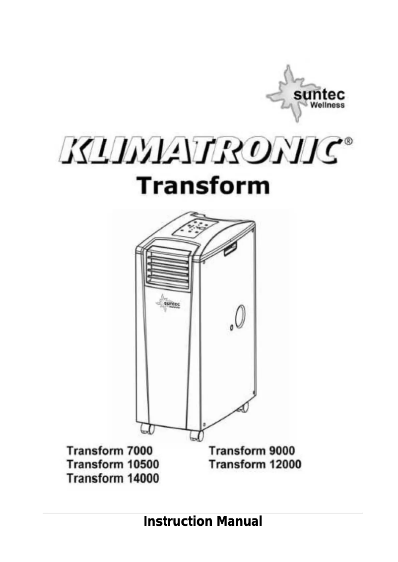 Imagen de la primera página del manual del dispositivo Transform 7000
