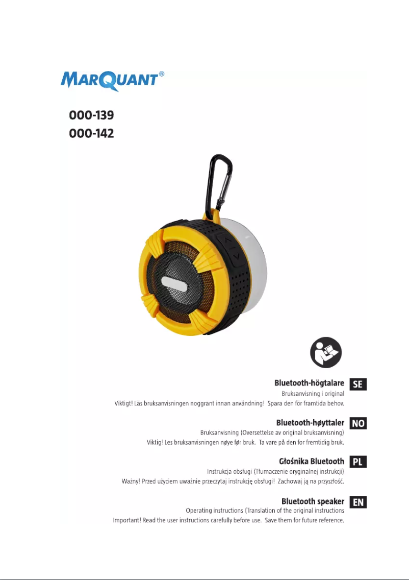 Page 1 de la notice Manuel utilisateur Marquant 000-139