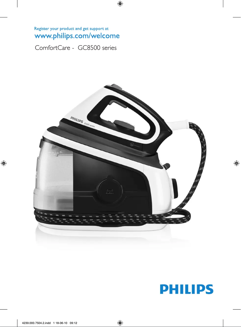 Image de la première page du manuel de l'appareil 8500 series GC8565