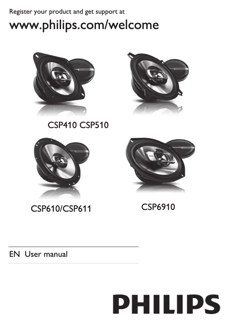 Page n°1 - Manuel utilisateur Philips CSP611