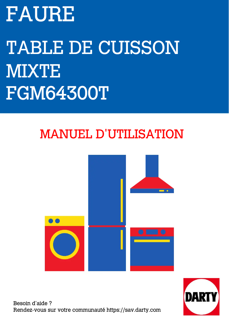 Page n°1 - Manuel utilisateur Faure FGM64300T