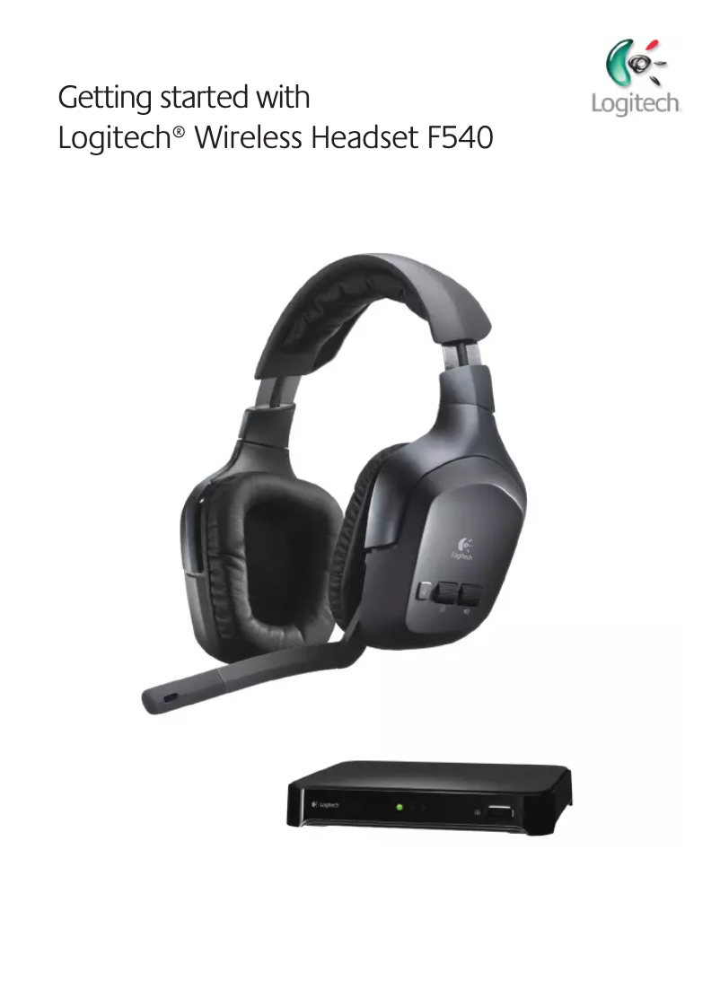 Page 1 de la notice Manuel utilisateur Logitech F540