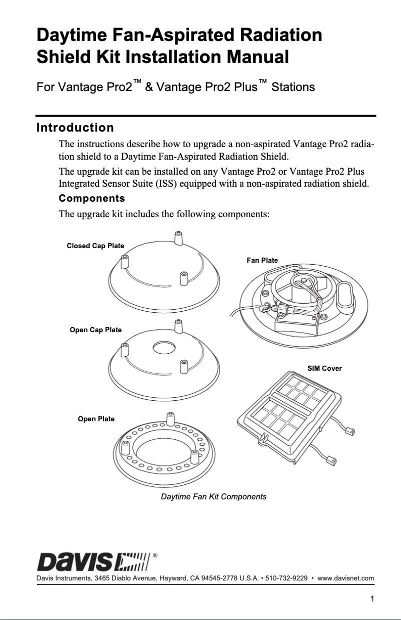 Page 1 de la notice Manuel utilisateur Davis DAV-7747