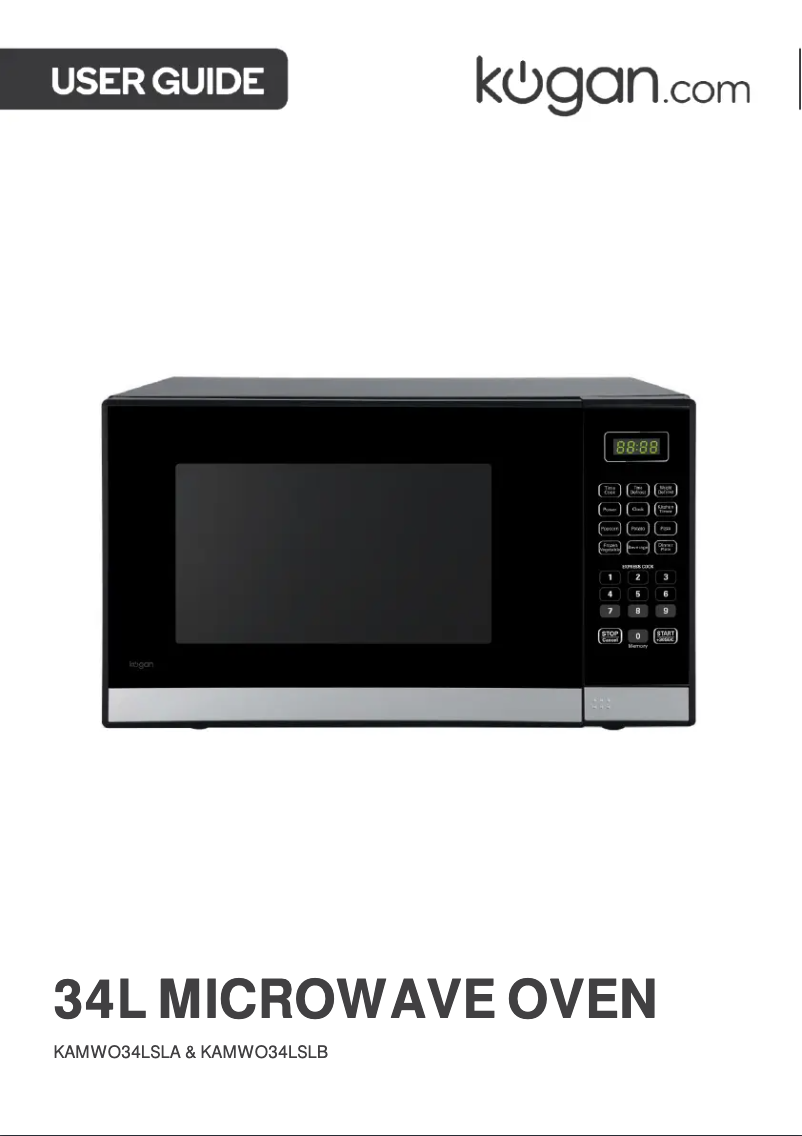 Page n°1 - Manuel utilisateur Kogan KAMWO34LSLB