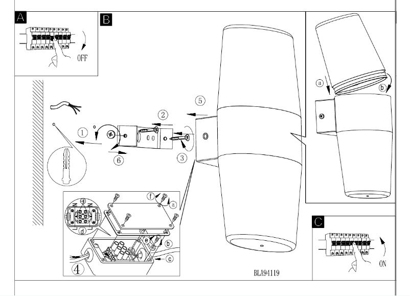 Page n°1 - Manuel utilisateur Eglo Ravarino