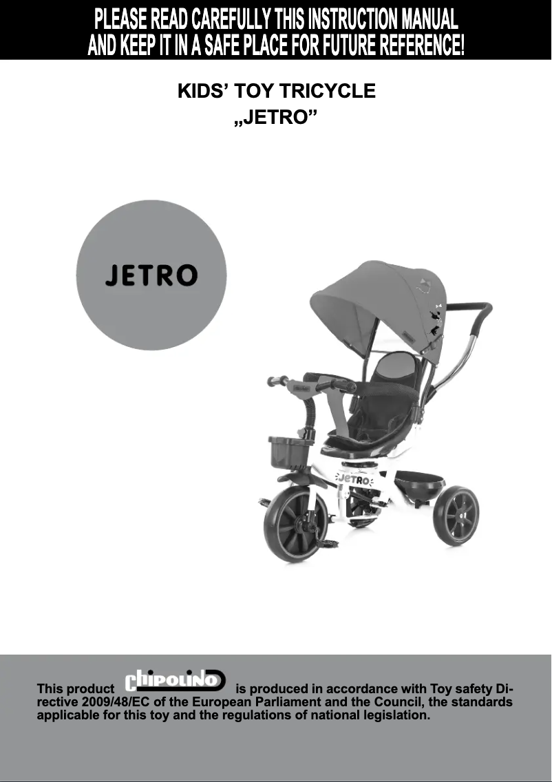 Image de la première page du manuel de l'appareil Jetro