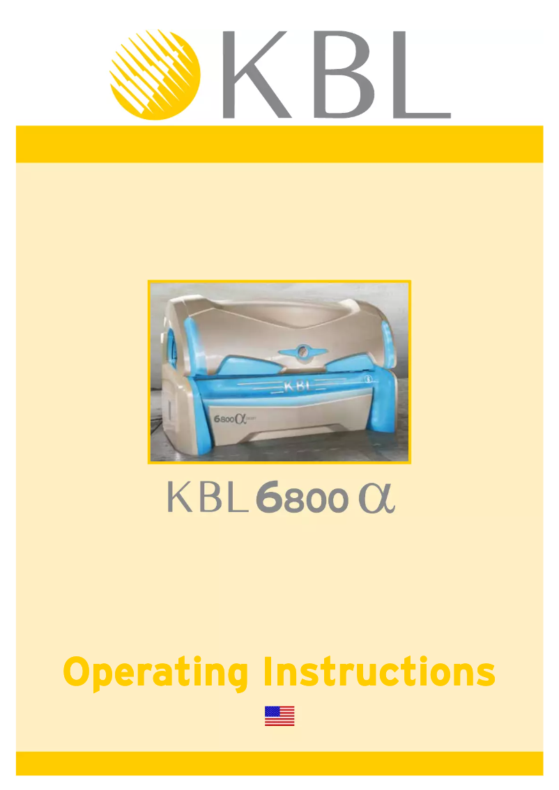 Page 1 de la notice Manuel utilisateur KBL 6800 Alpha