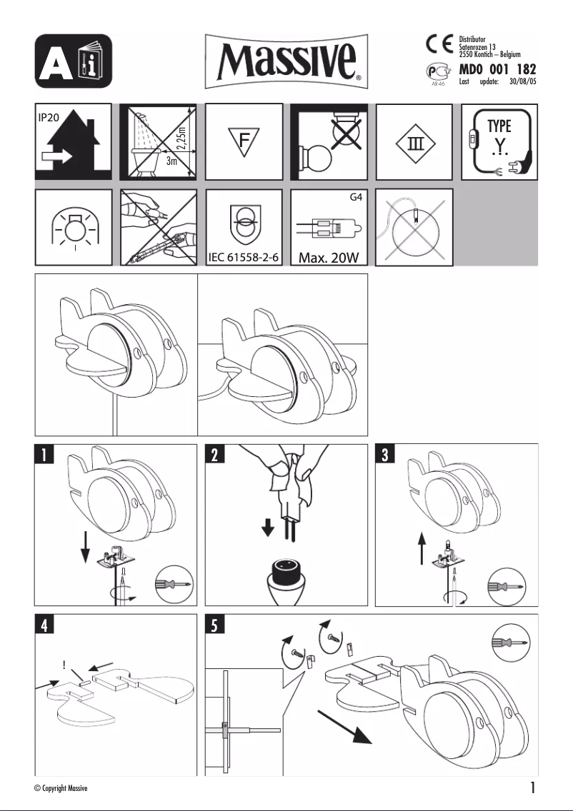 Page 1 de la notice Manuel utilisateur Massive Kico