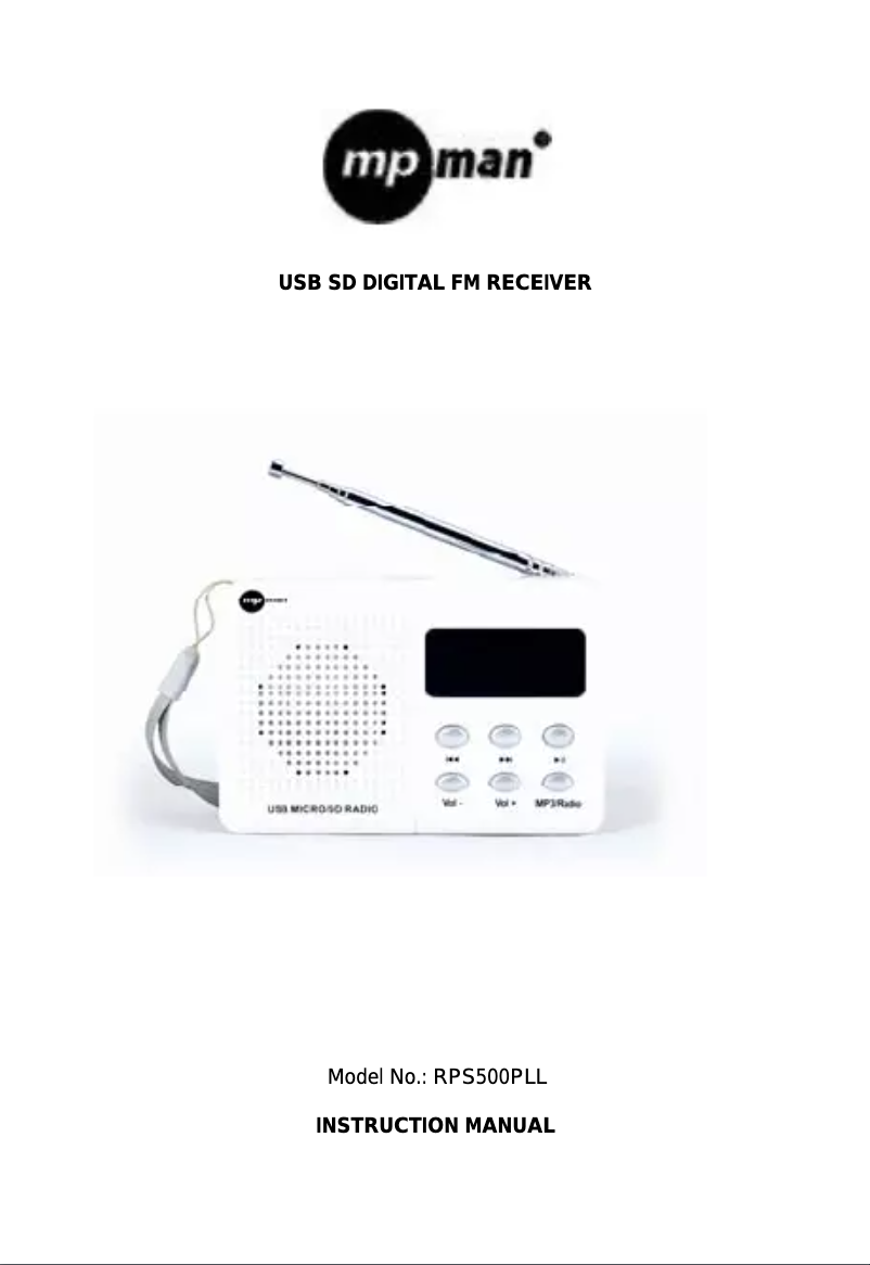 Image de la première page du manuel de l'appareil 20 USB PLL