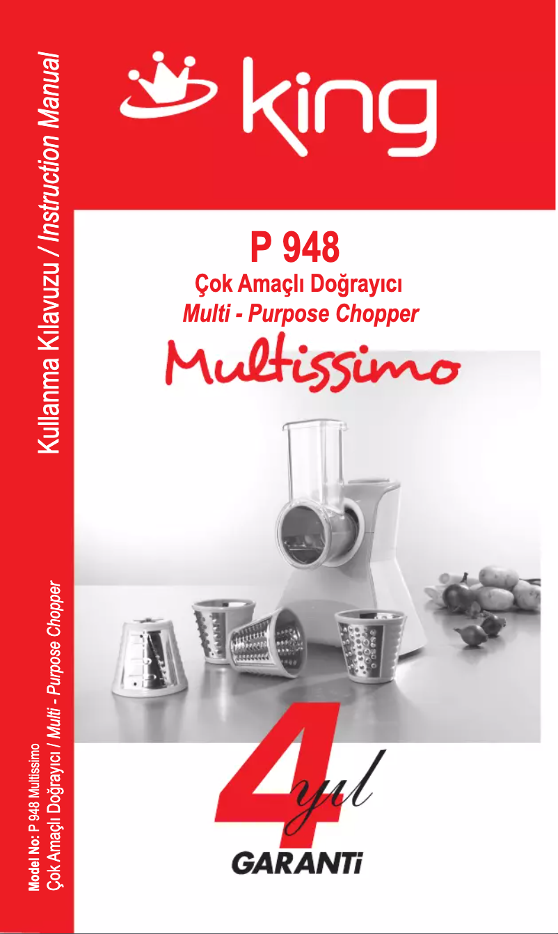 Page 1 de la notice Manuel utilisateur King P 948