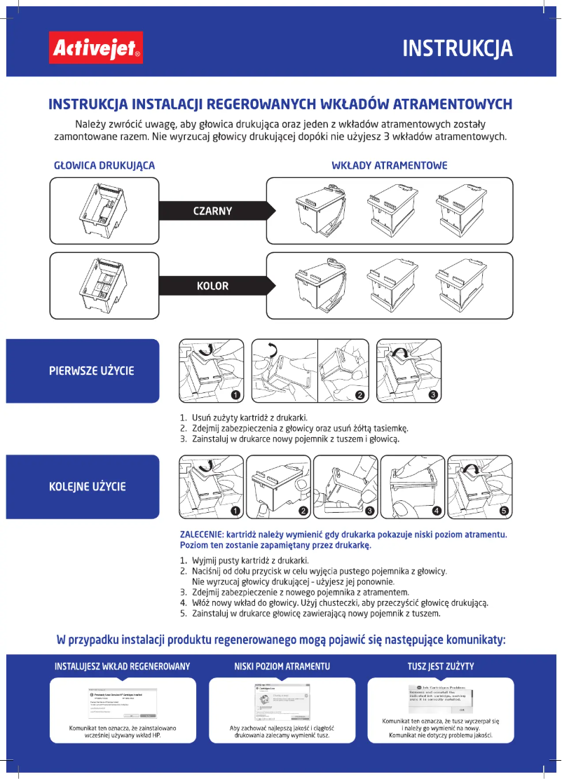 Page n°1 - Manuel utilisateur ActiveJet ARP-302CRX