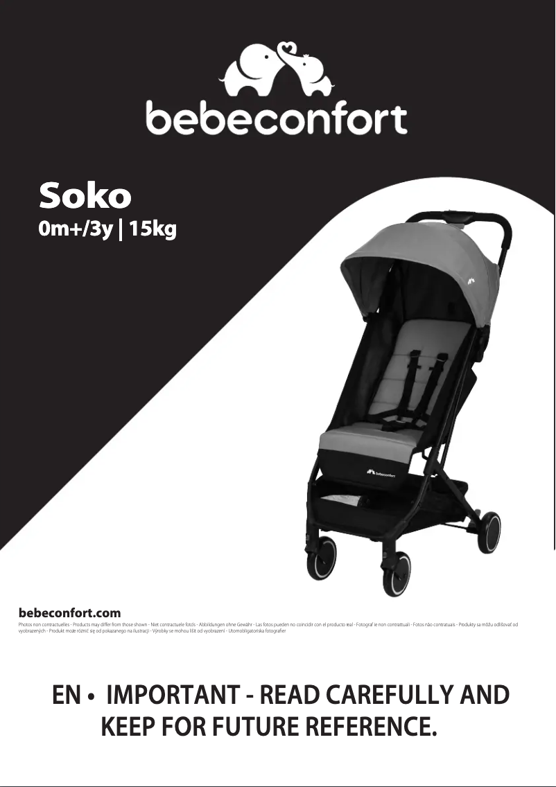 Page 1 de la notice Manuel utilisateur Bebe Confort Soko