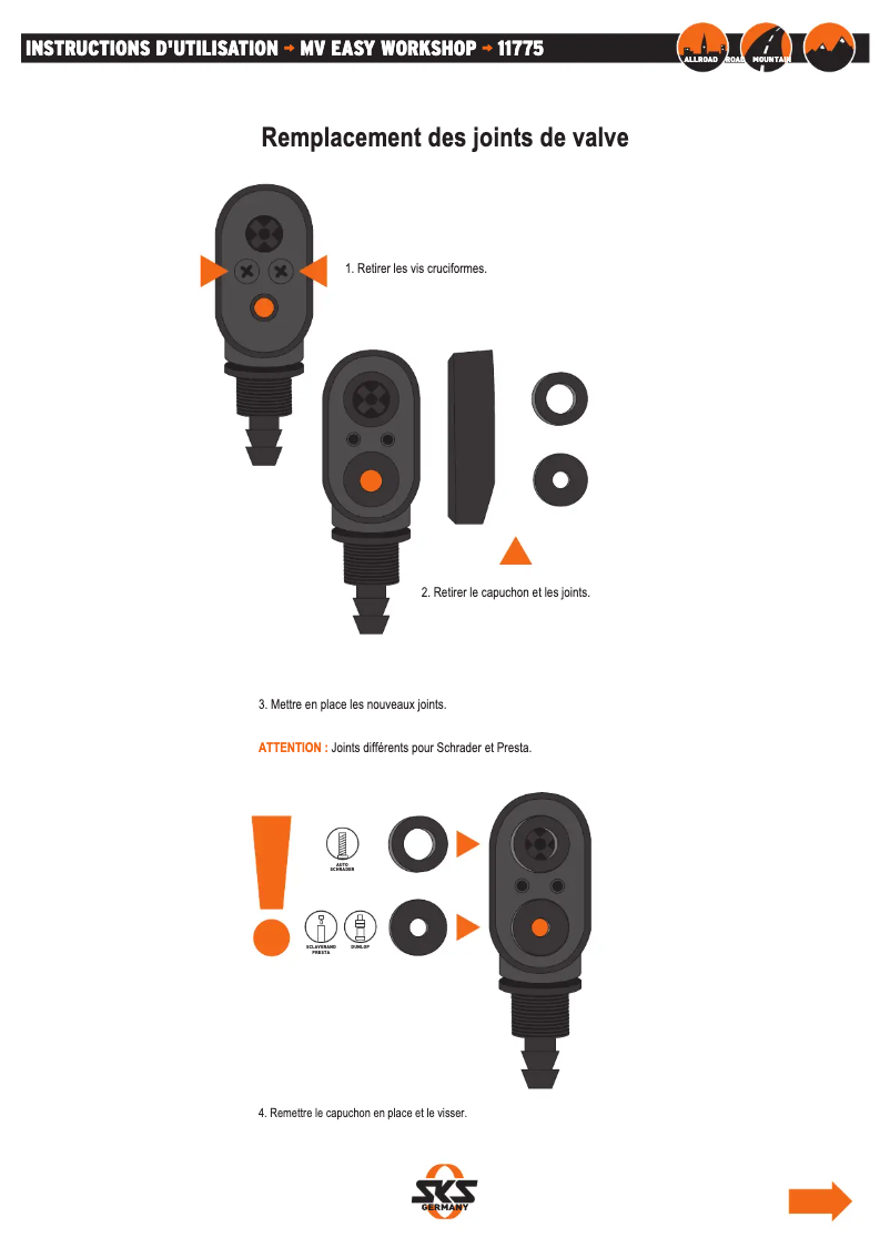 Page 1 de la notice Manuel utilisateur SKS MV Easy Workshop