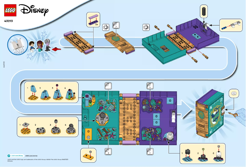 Page n°1 - Manuel utilisateur Lego Disney 43213