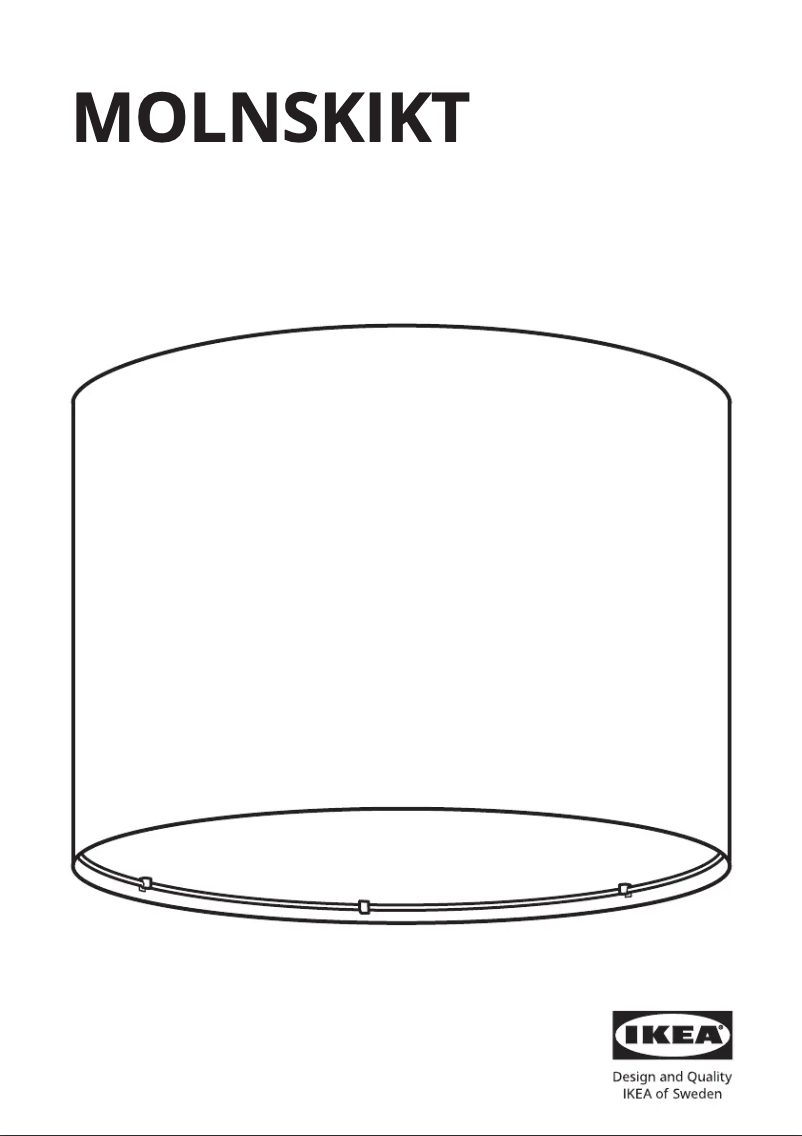 Page 1 de la notice Manuel utilisateur Ikea MOLNSKIKT 305.145.12