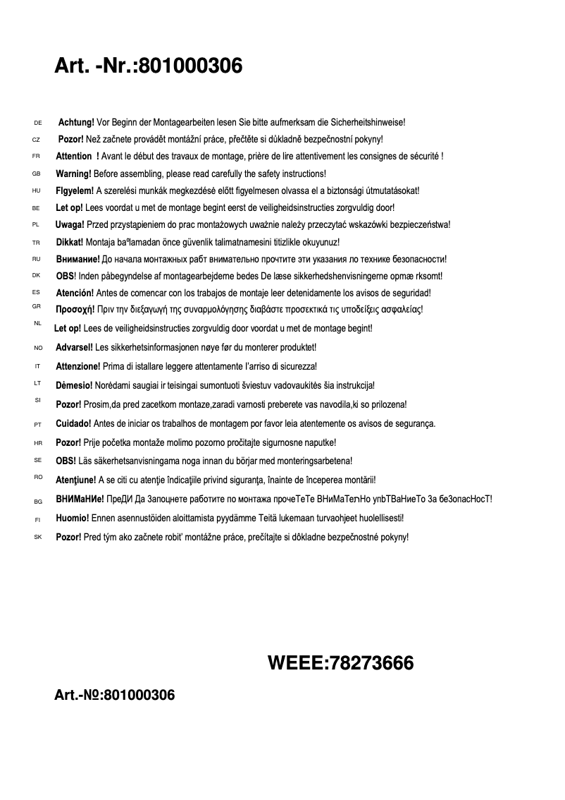 Page 1 de la notice Manuel utilisateur Trio Lighting Morrison 801000306