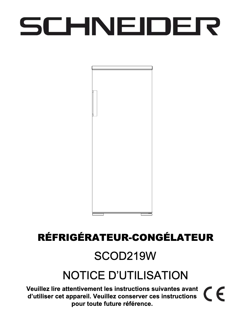 Página 1 del manual Manual de usuario Schneider SCOD219W