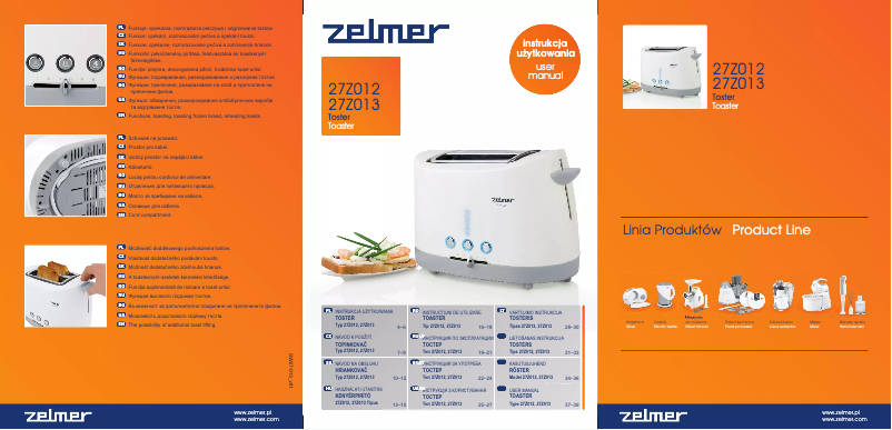 Page 1 de la notice Manuel utilisateur Zelmer 27Z012