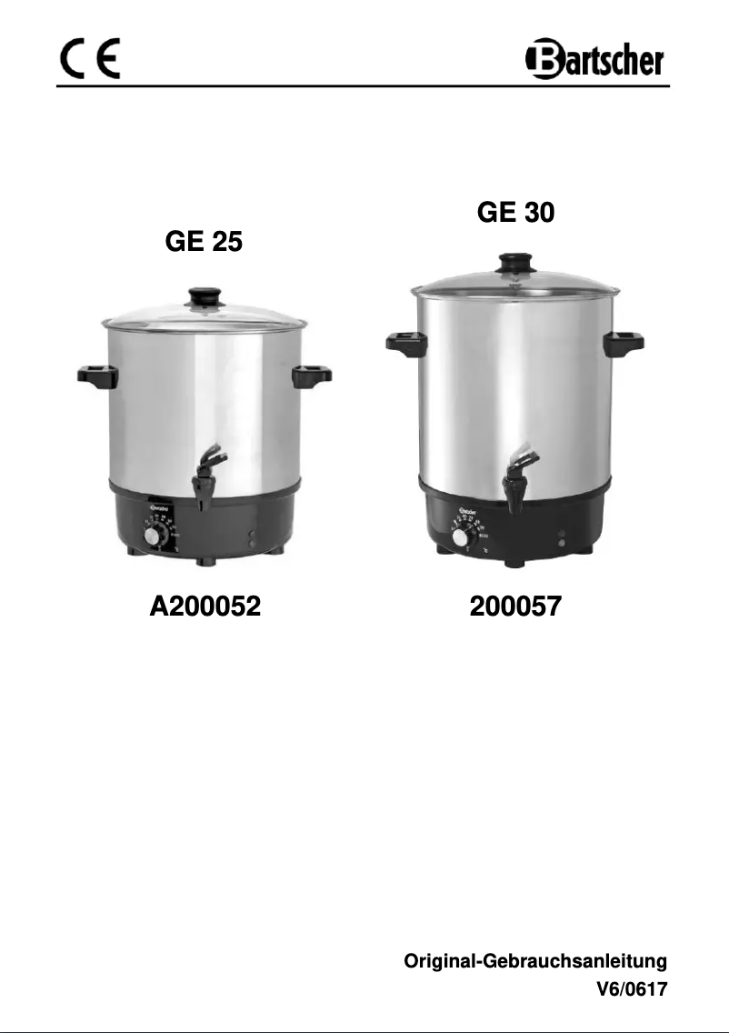 Image de la première page du manuel de l'appareil GE 30