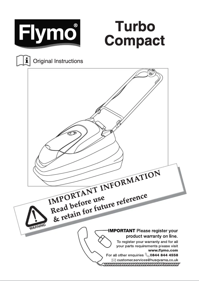 Page n°1 - Manuel utilisateur Flymo Turbo Compact 330
